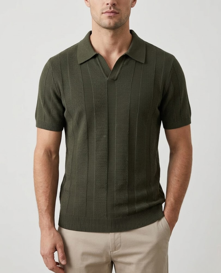 Breathable Stretch Mesh Polo Shirt