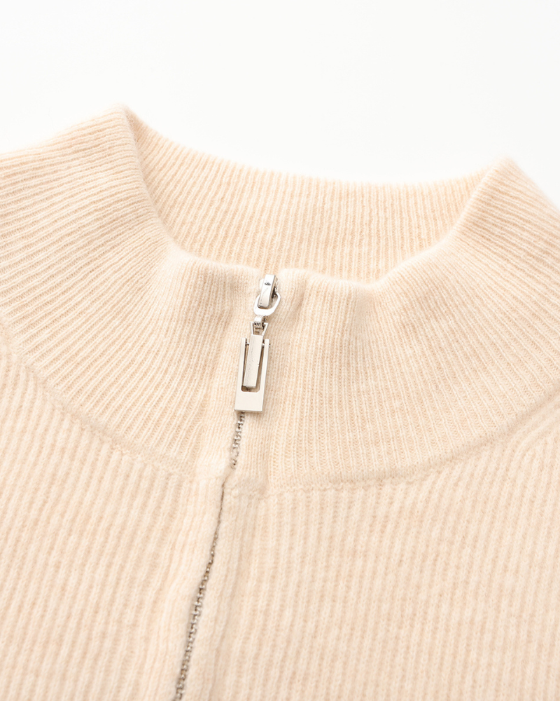 Bennett Premium Merino Wool Full-Zip Sweater