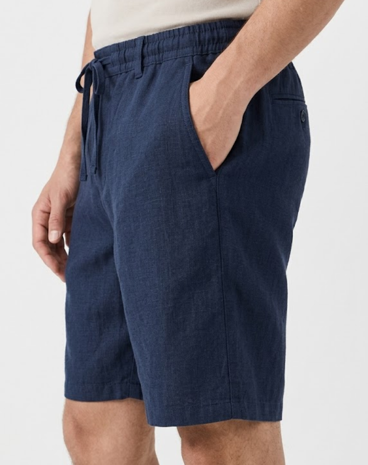 Lightweight Linen Drawstring Shorts