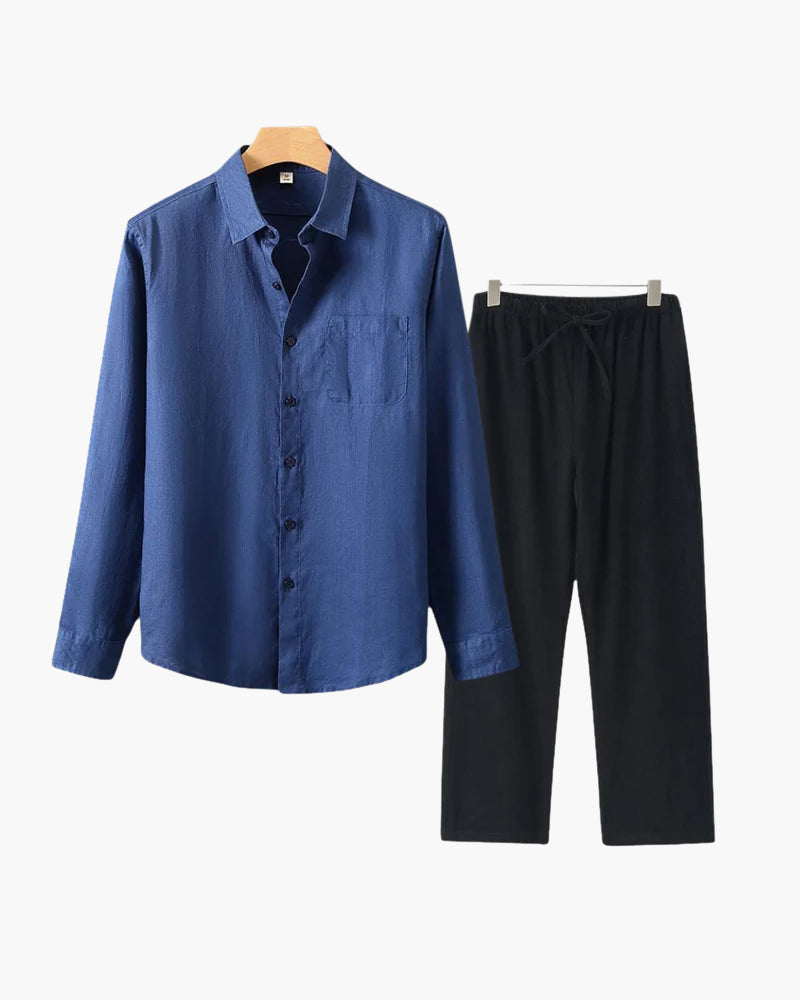 Linen Shirt & Pants Set