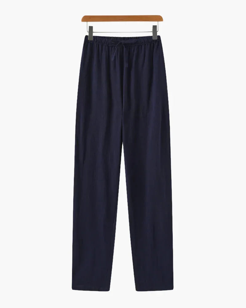 Tailored Pleated Linen Pants