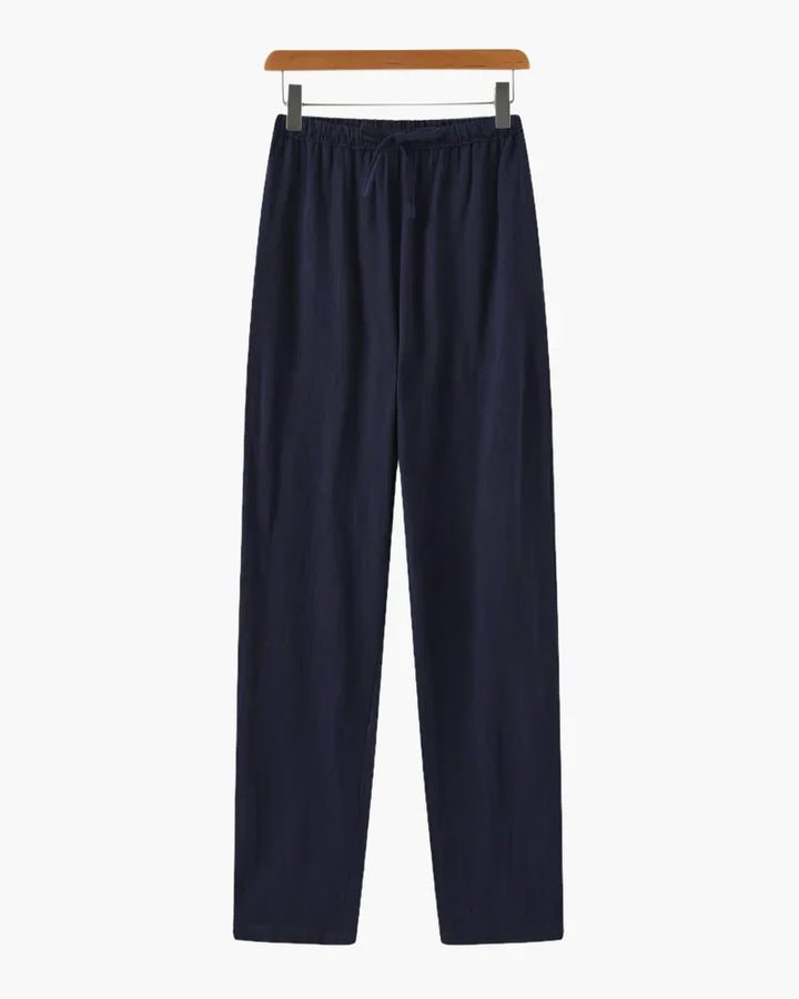 Tailored Pleated Linen Pants