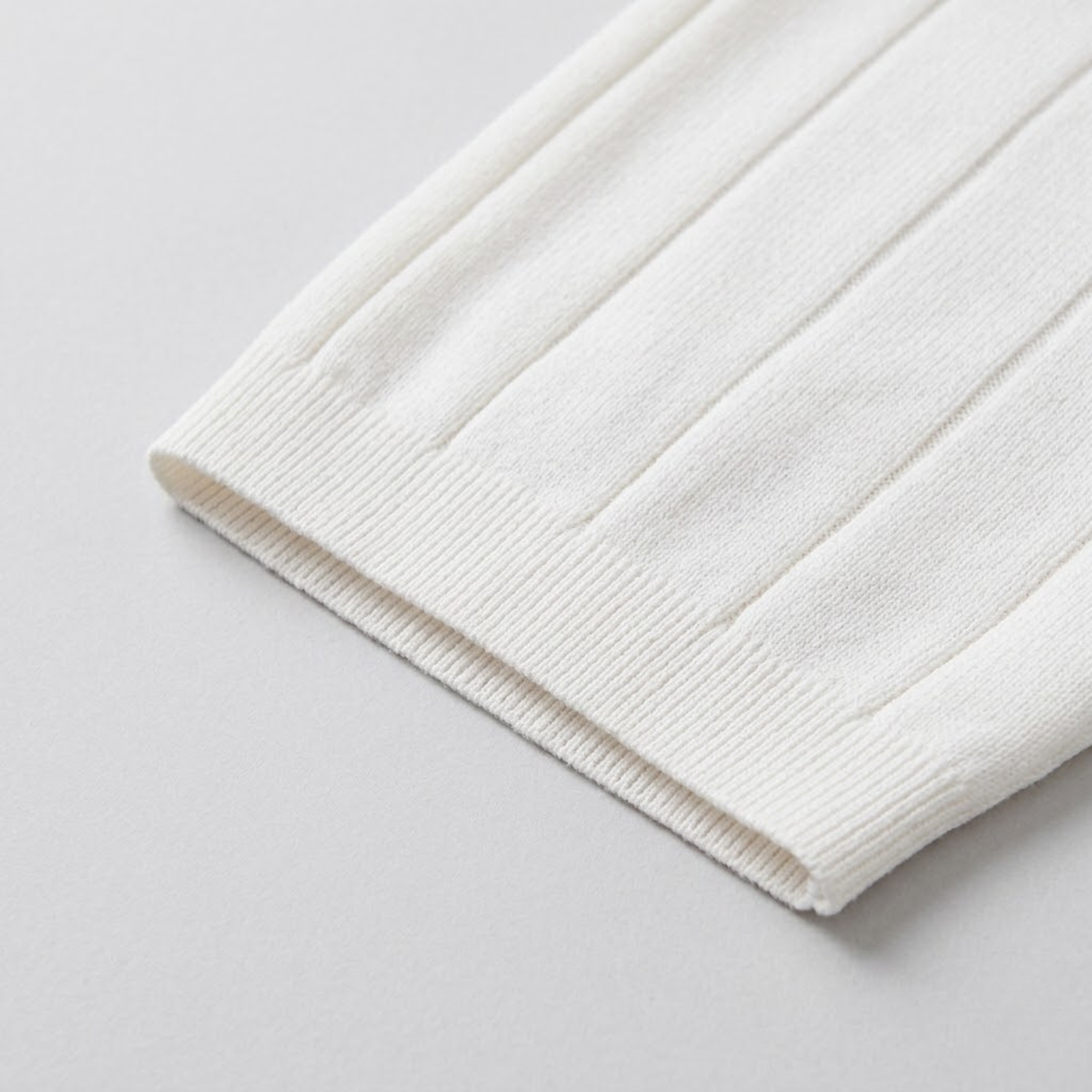 Massimo Premium Ribbed Knit Polo Shirt