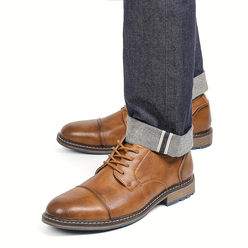 Men’s Cap-Toe Derby Dress Shoes