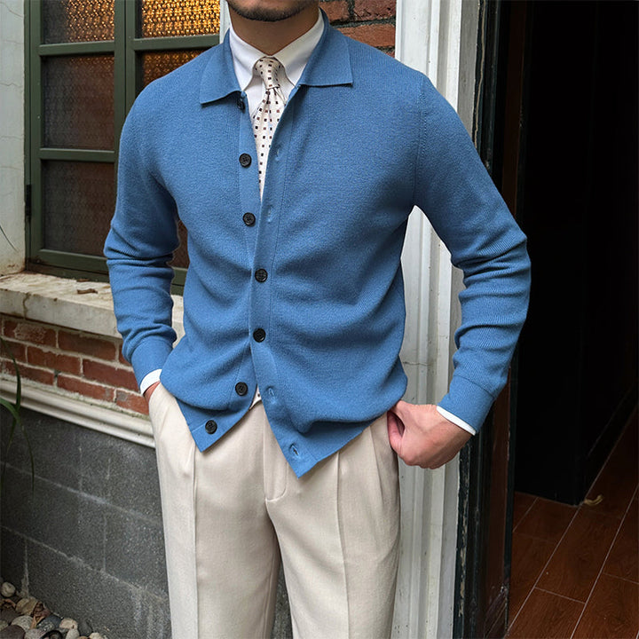 Felipe Classic Collared Cardigan