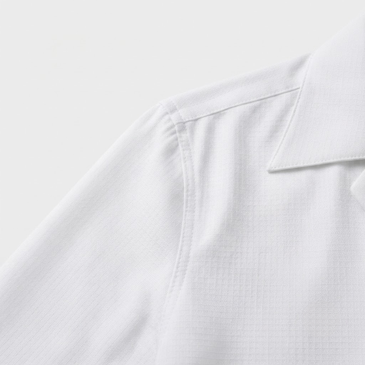 Classic Cotton Blend Shirt with Spread Collar