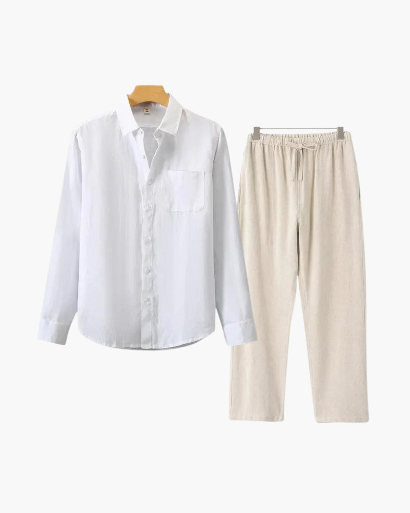 Linen Shirt & Pants Set