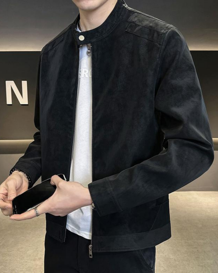 LAURENCE Sleek Zip-Front Jacket