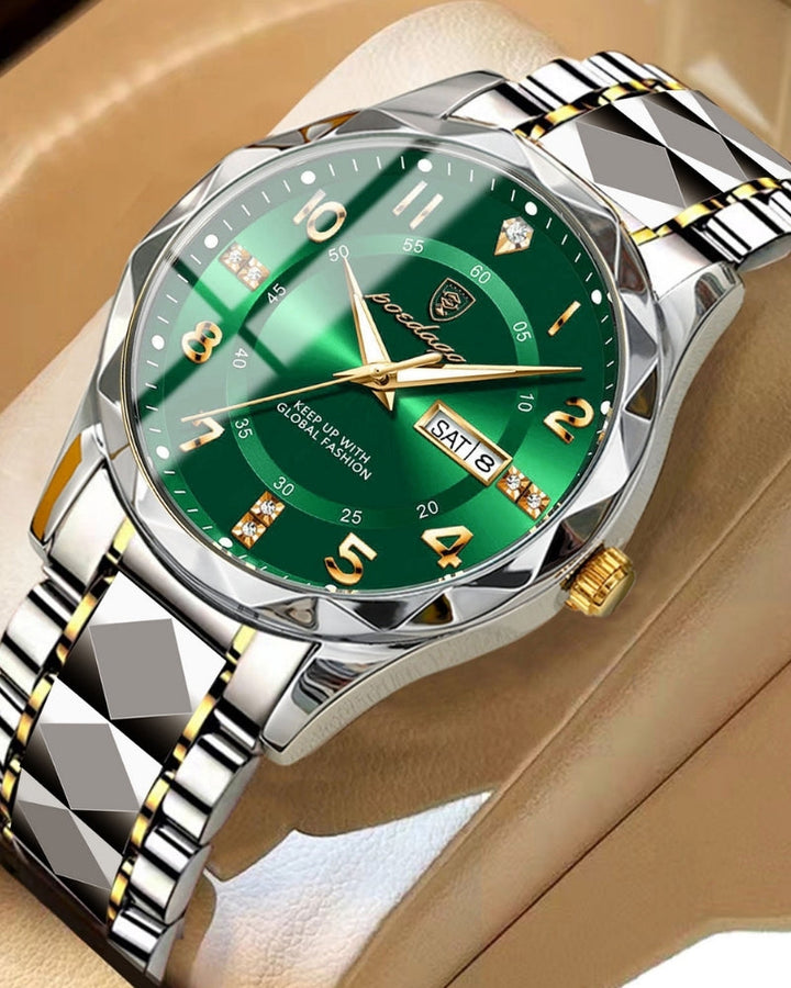 Classic Two-Tone Stainless Steel Quartz Watch