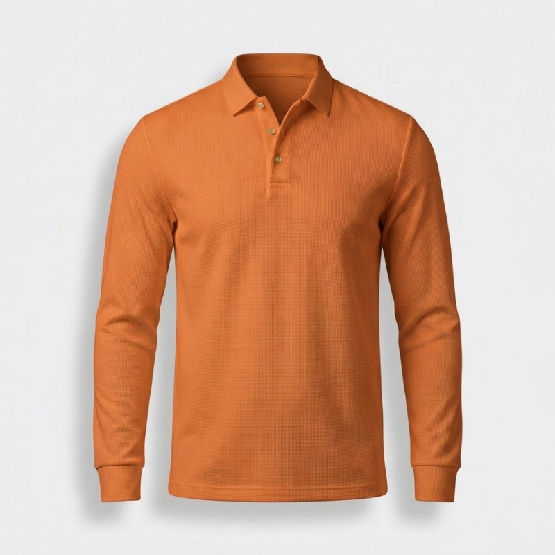 Avery Long-Sleeve Polo Shirt