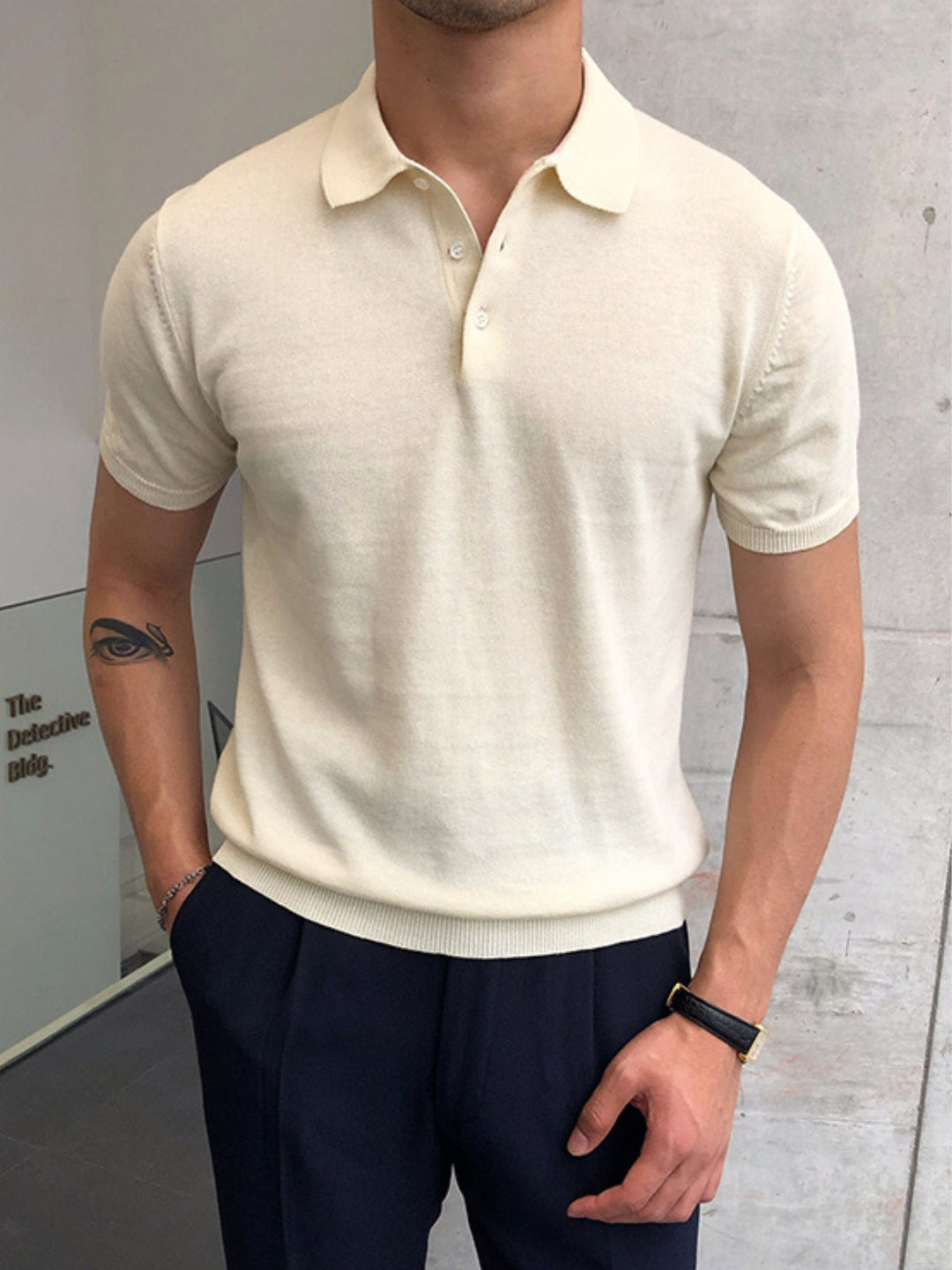 Lightweight Knit Polo Shirt