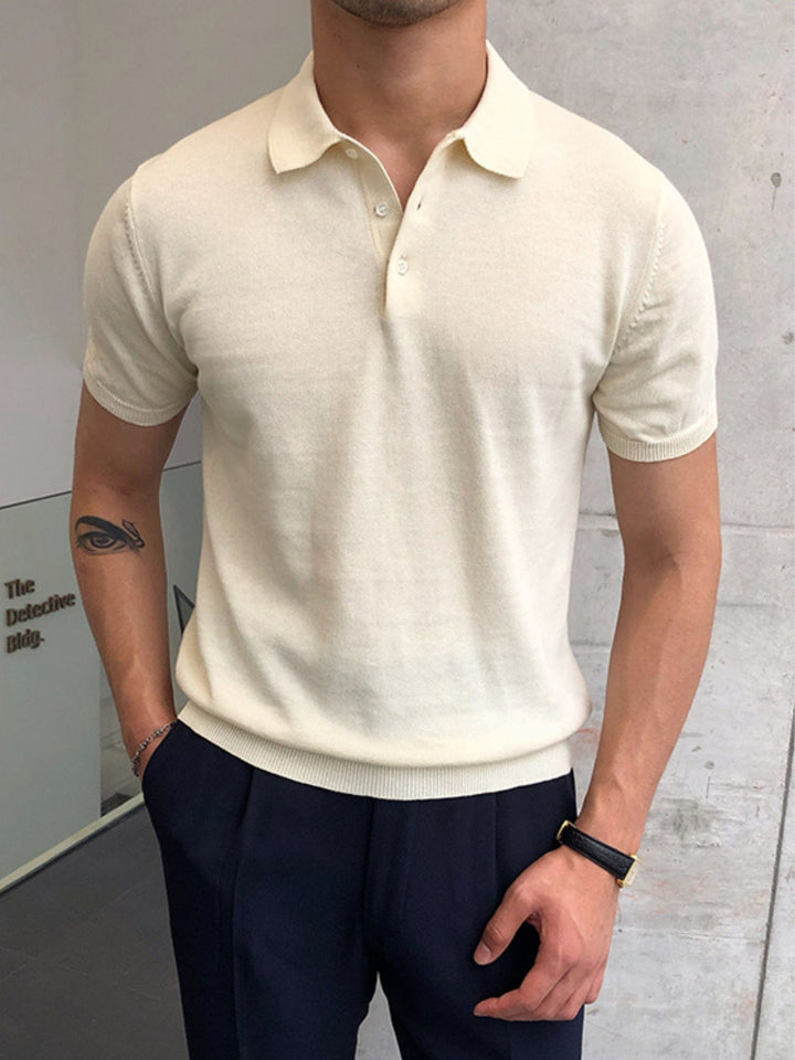 Lightweight Knit Polo Shirt