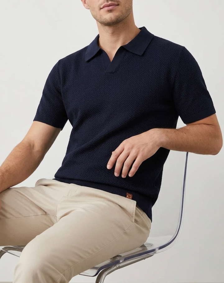 Textured Modern Fit Polo Shirt