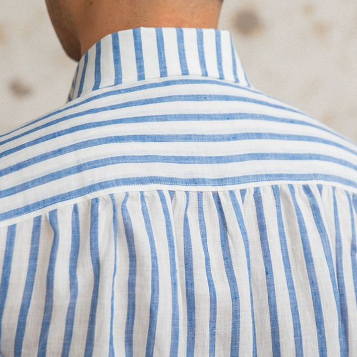 Lorenzo Classic Striped Linen Shirt