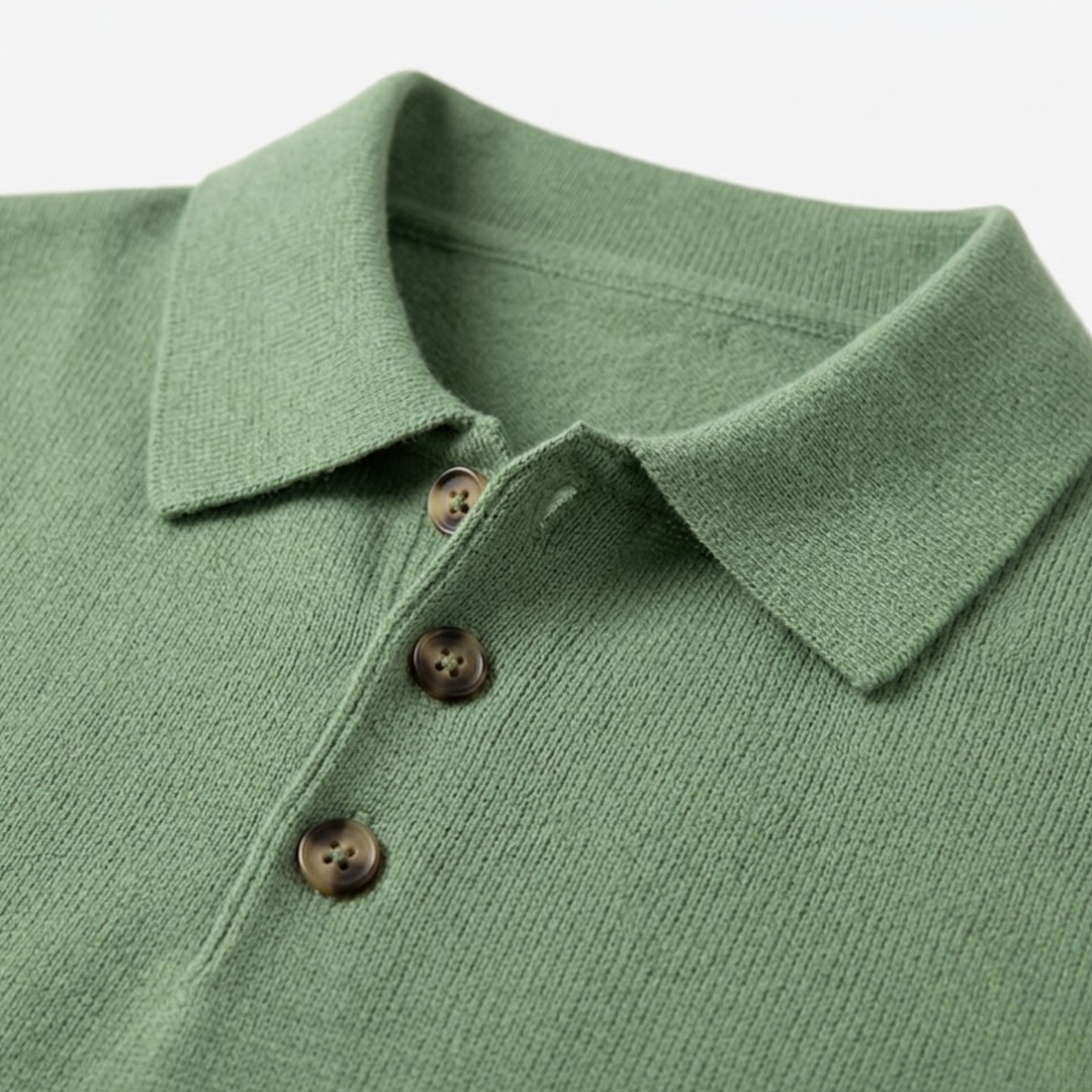 Henry Long-Sleeve Polo Shirt