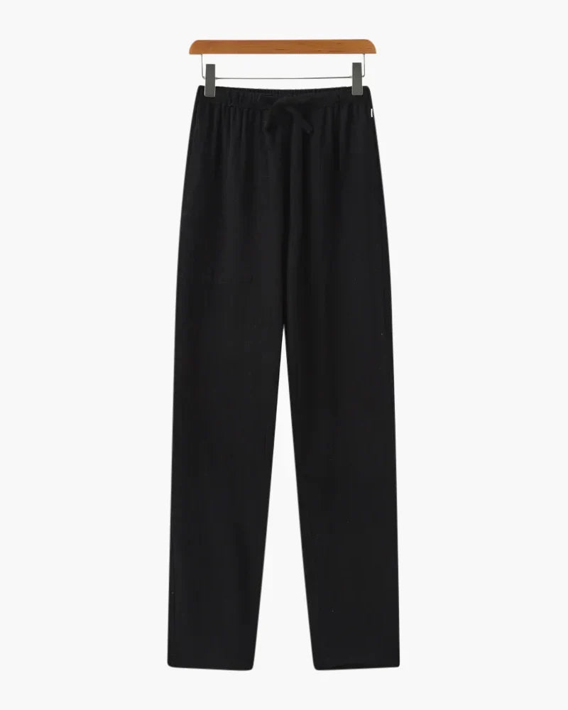 Tailored Pleated Linen Pants