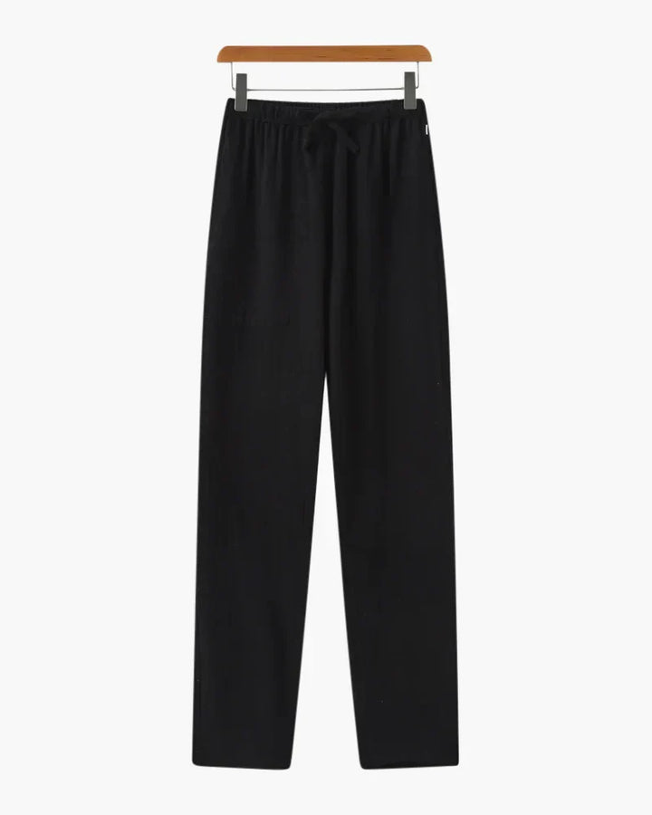 Tailored Pleated Linen Pants