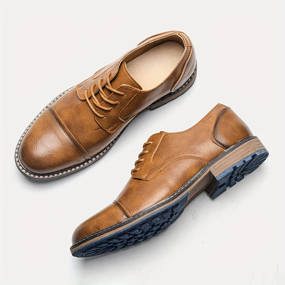 Men’s Cap-Toe Derby Dress Shoes
