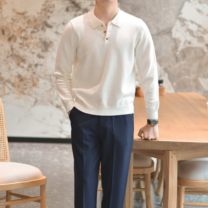 Henry Long-Sleeve Polo Shirt