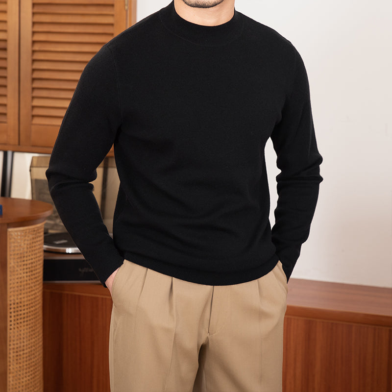Axel Premium Knit Mock Neck Sweater