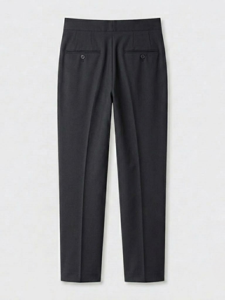Single Pleat Belted Trousers