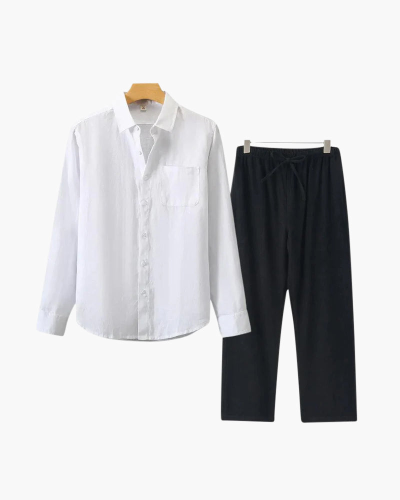 Linen Shirt & Pants Set