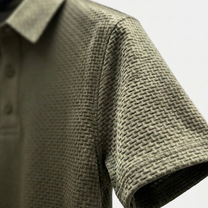 Marc Textured Knit Polo Shirt