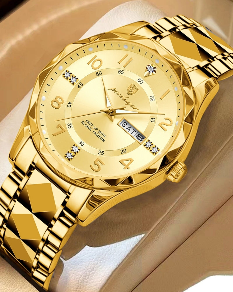 Classic Two-Tone Stainless Steel Quartz Watch