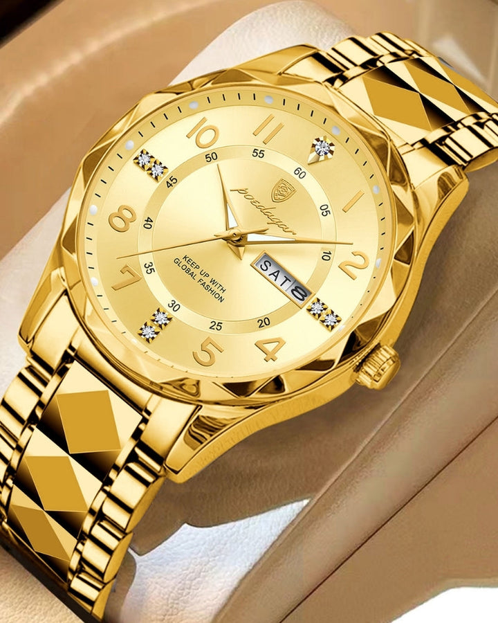 Classic Two-Tone Stainless Steel Quartz Watch
