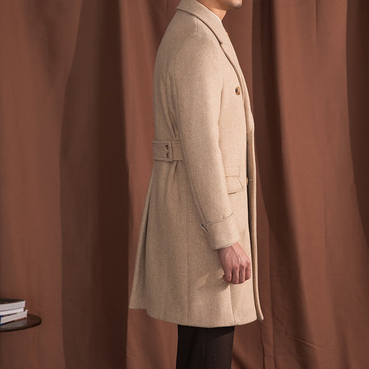 Dominic Classic Vintage Herringbone Coat