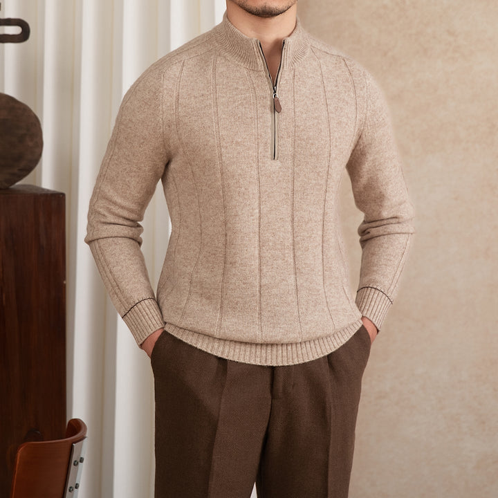 Salvatore Premium Half-Zip Knit Sweater