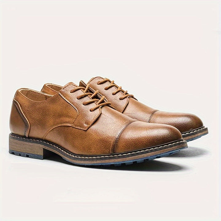 Men’s Cap-Toe Derby Dress Shoes