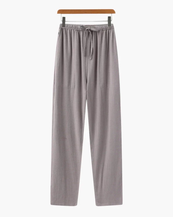 Tailored Pleated Linen Pants