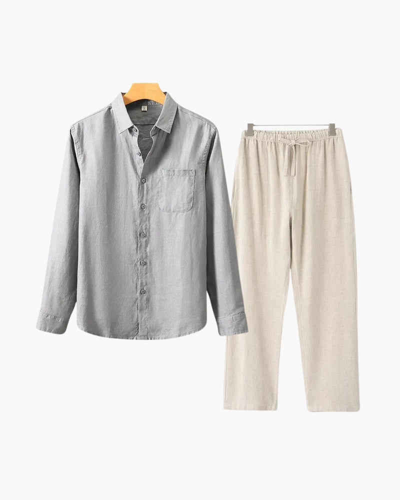 Linen Shirt & Pants Set