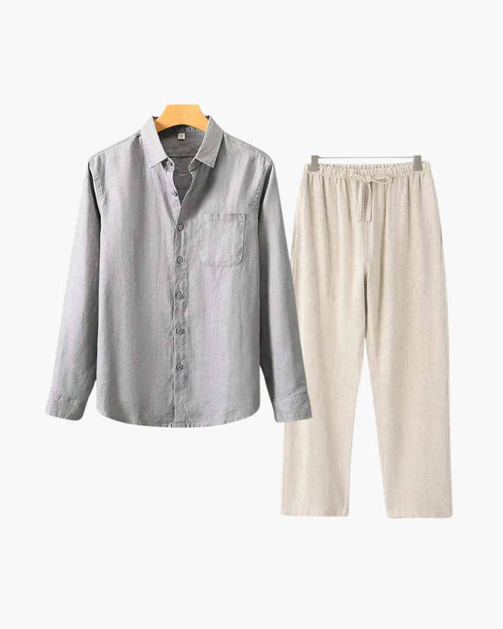 Linen Shirt & Pants Set