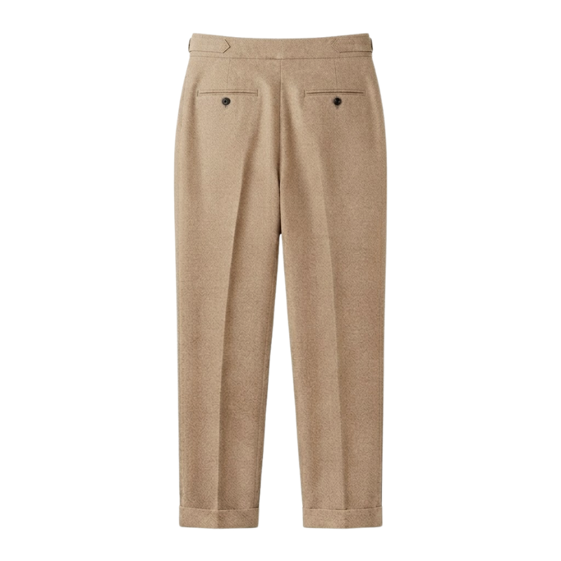 Classic Pleated Trousers with Side Adjusters