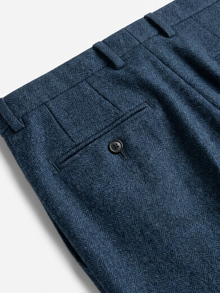 Pleated Wool Trousers