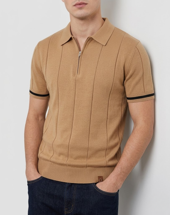 Quarter-Zip Polo Shirt
