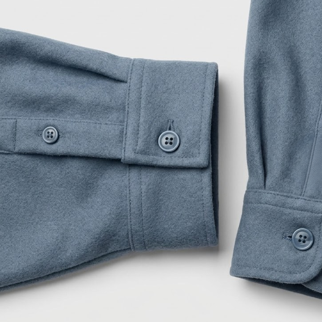 Classic Button-Up Overshirt with Chest Pockets