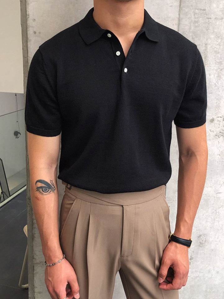 Lightweight Knit Polo Shirt
