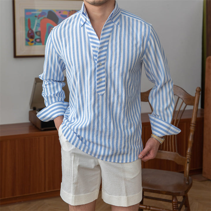 Paulo Striped Seersucker Shirt