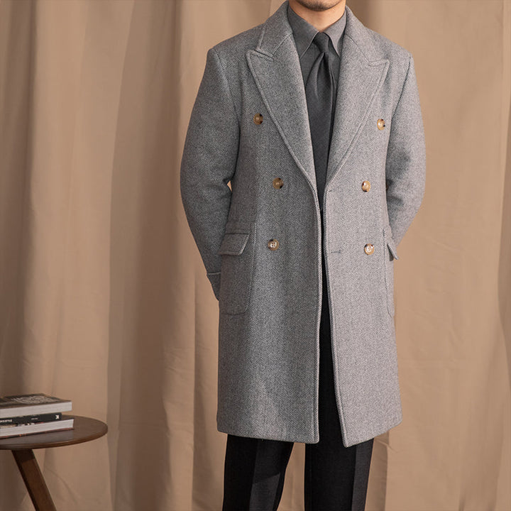 Dominic Classic Vintage Herringbone Coat