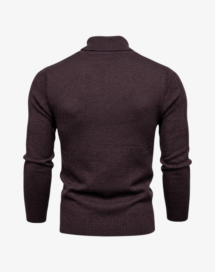 Slim Fit Turtleneck Knit Sweater