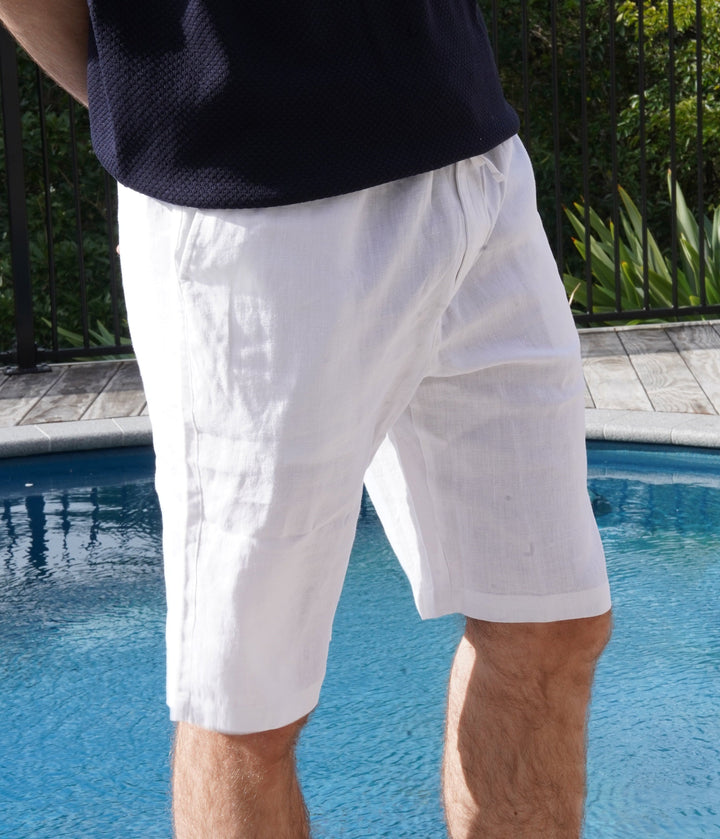 Lightweight Linen Drawstring Shorts