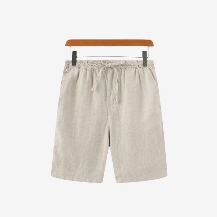 Men’s Linen Shirt & Shorts Set with Polarised Sunglasses