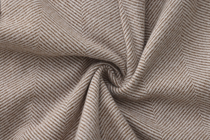 Tailored Tapered Herringbone Trousers