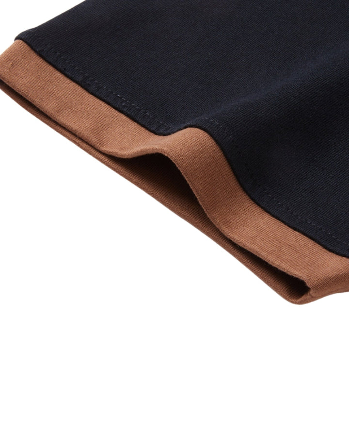 Evan Contrast-Knit Polo Shirt