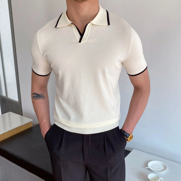 Slim Fit Knit Polo Shirt