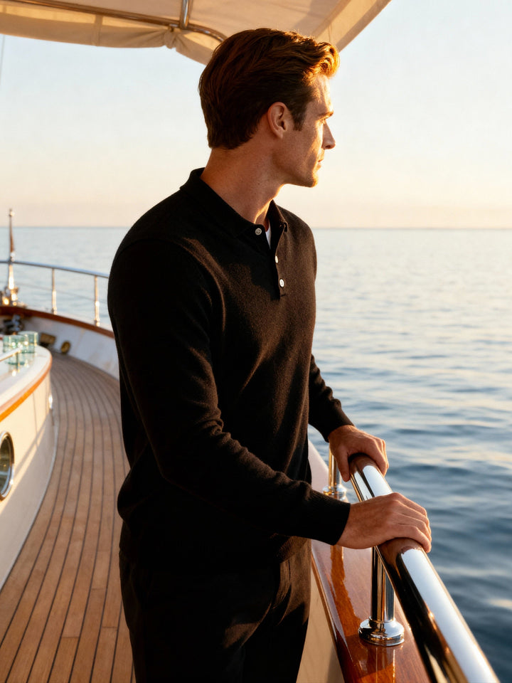 Rowan Premium Merino Henley Sweater