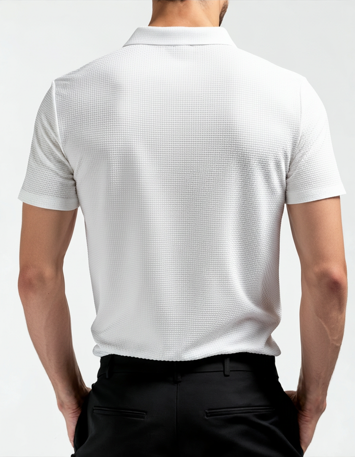 Marc Textured Knit Polo Shirt